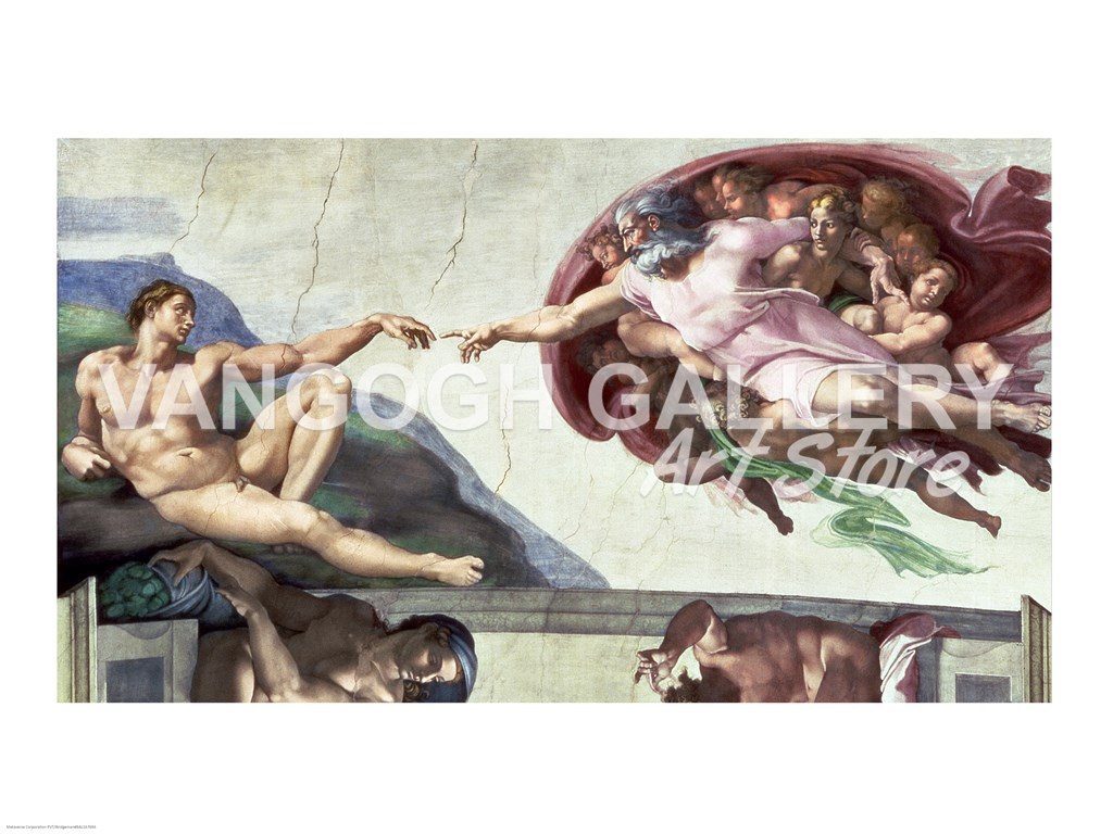 Sistine Chapel Ceiling 1508 12 The Creation Of Adam 1511 12