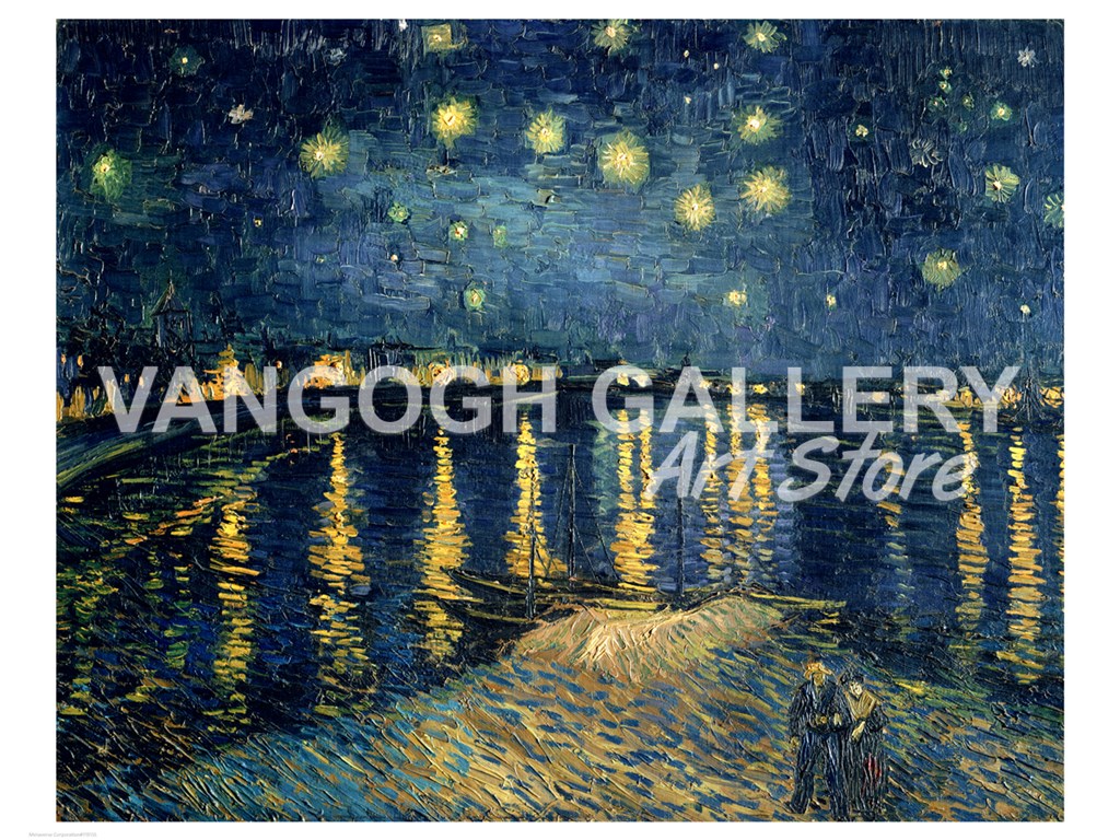 Starry Night Over The Rhone C Fine Art Print By Vincent Van Gogh At Vangoghgallery Com