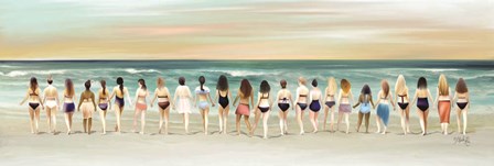 Beach Babes by Marla Rae art print