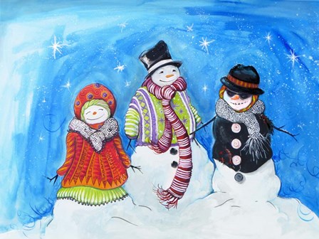 Snow Villagers by Diannart art print