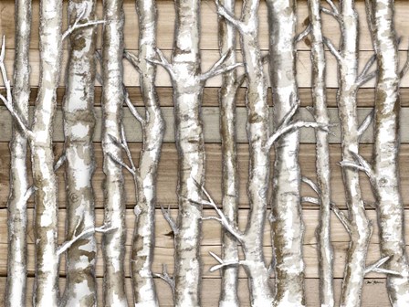 Light Birch Forest by Janice Gaynor art print