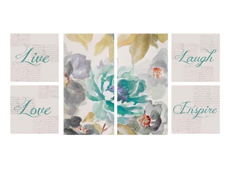 Floral Inspiration Collaboration by Lanie Loreth art print