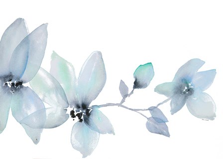 Blue Blooming Whispers I by Lanie Loreth art print