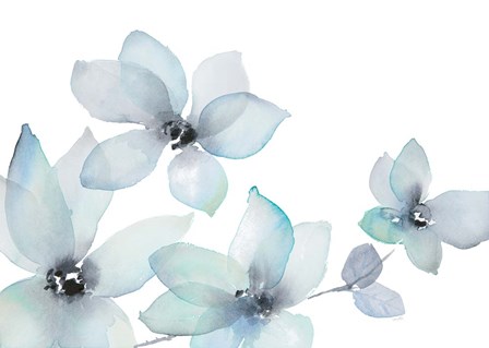 Blue Blooming Whispers II by Lanie Loreth art print