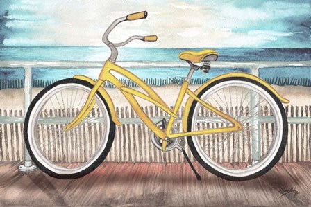 Coastal Bike Rides by Elizabeth Medley art print