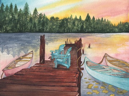 Lake Sunsets by Elizabeth Medley art print
