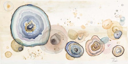 Agates Flying Watercolor by Patricia Pinto art print