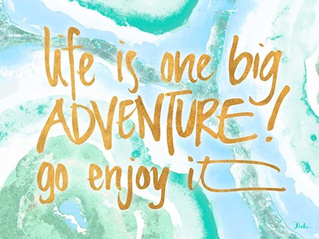 Life is One Big Adventure by Patricia Pinto art print
