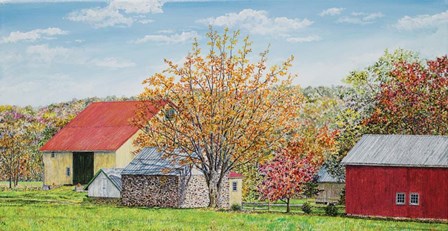 Autumn&#39;s Colors Panel by James Redding art print