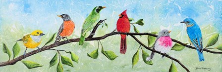 Birds on a Branch by James Redding art print