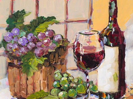 Classic Wine Still Life by Jane Slivka art print