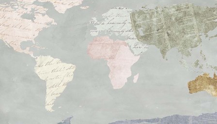 World Map Collection I by SD Graphics Studio art print