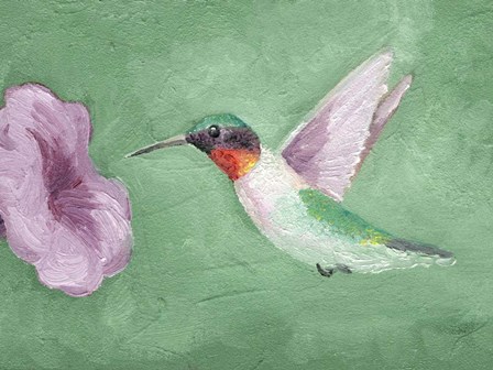 Fresco Hummingbird II by Alicia Ludwig art print