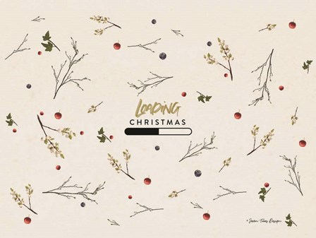Loading Christmas by Seven Trees Design art print