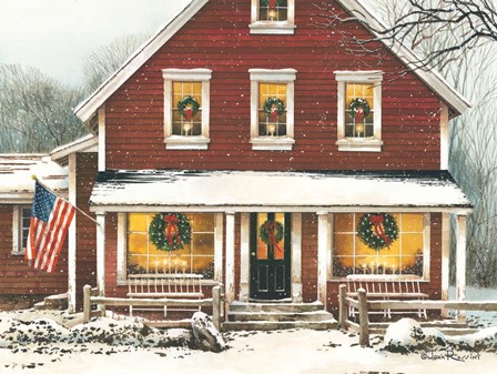 Country Christmas by John Rossini art print