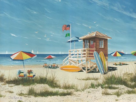 Beach Colors by John Rossini art print