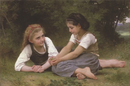 The Nut Gatherers, 1882 by William Adolphe Bouguereau art print