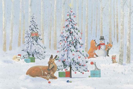 Christmas Critters Bright I by Emily Adams art print
