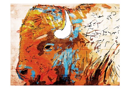 Rich Bison by OnRei art print