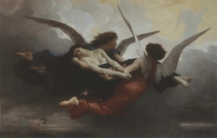 Une Ame Au Ciel (A Soul in Heaven), 1878 by William Adolphe Bouguereau art print