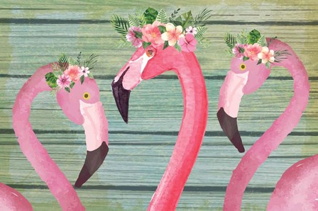 Flamingos by ND Art &amp; Design art print