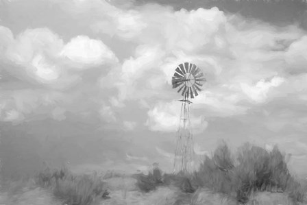 Abstract Windmill by Ramona Murdock art print