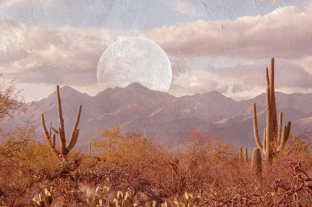 Moonrise Over The Mountain by Ramona Murdock art print