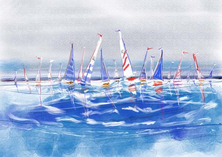 Sail Boats by Stuart Roy art print