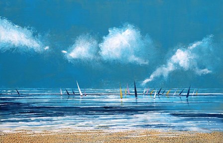 Sea and Boats I by Stuart Roy art print
