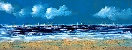 Sea and Boats II by Stuart Roy art print
