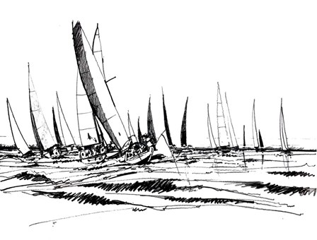 Boat Sketch II by Stuart Roy art print