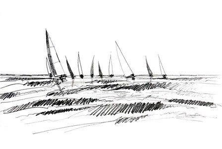 Boat Sketch III by Stuart Roy art print
