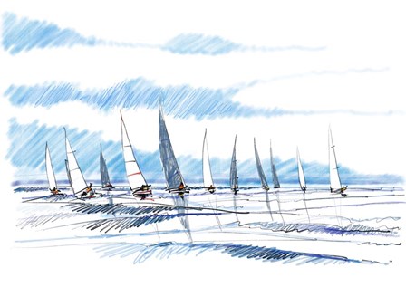 Boats III by Stuart Roy art print