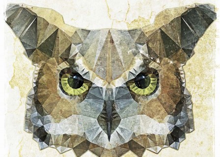 Abstract Owl by Ancello art print