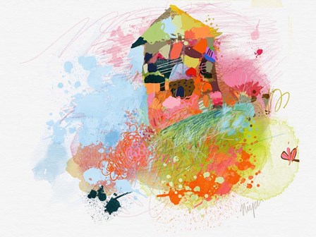 Happy House by Christine Niya art print