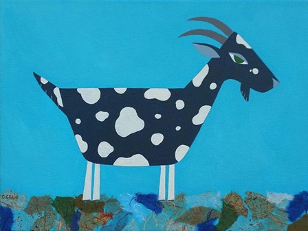 Fergus The Goat by Casey Craig art print