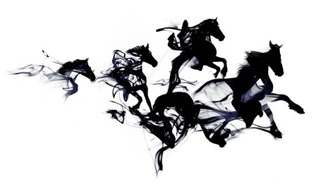 Black Horses by Robert Farkas art print