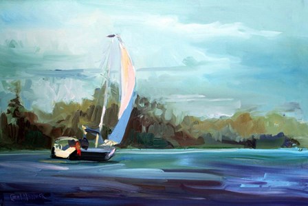 Sailboat by Carol Hallock art print