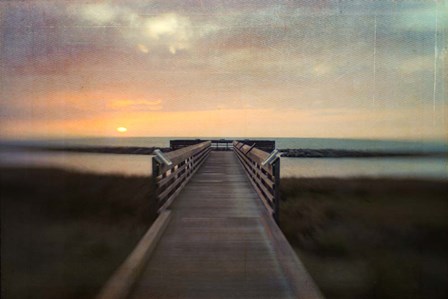 Sunset Pier by Dawn Hanna art print