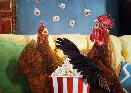 Popcorn Chickens by Lucia Heffernan art print