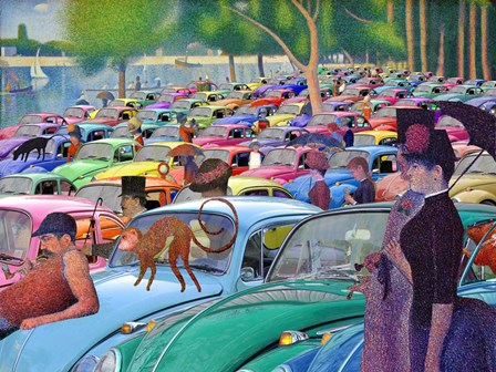 Sunday Afternoon, Looking for the Car by Barry Kite art print