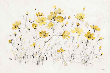 Wildflowers I Bright Yellow by Lisa Audit art print