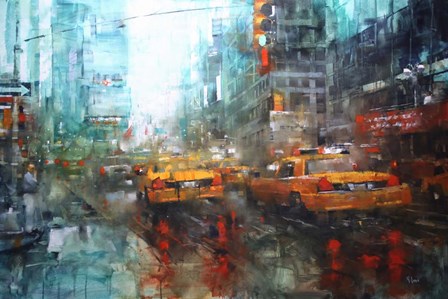 Times Square Reflections by Mark Lague art print