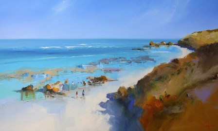On the Back Beach, Sorrento by Craig Trewin Penny art print