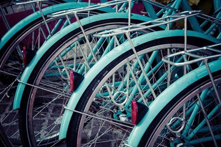 Bicycle Line Up 2 by Jessica Reiss art print