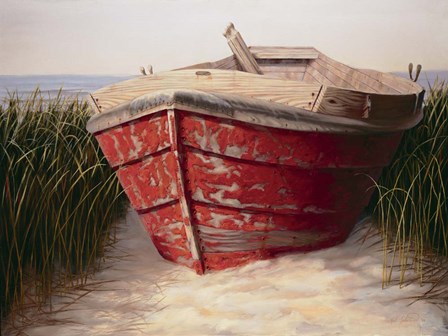 Red Boat by Karl Soderlund art print