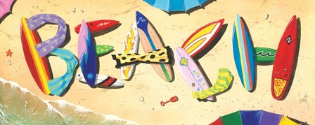 Beach in Boards by Scott Westmoreland art print