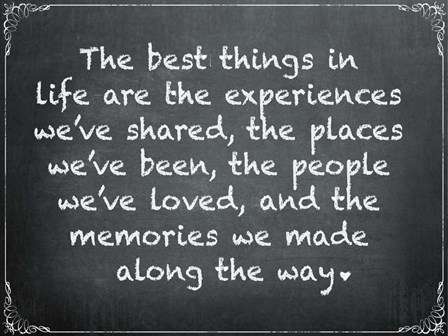 Chalkboard - The Best Things 2 by ALI Chris art print