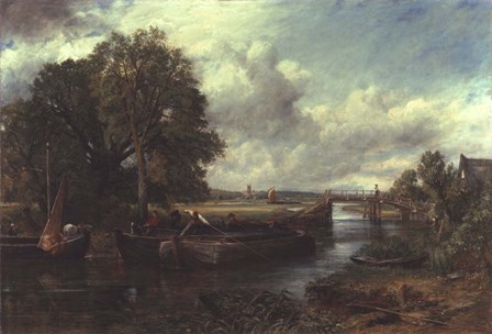 View of the Stour near Dedham by John Constable art print