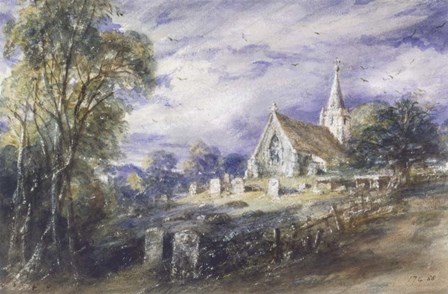 Stoke Poges Church by John Constable art print